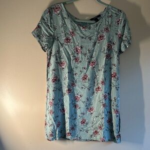 Forever 21 Blue and Pink Floral Mini Dress